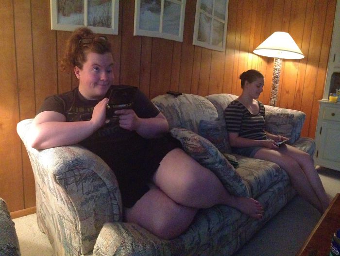 My Friend Multitasking In An Unfortunate Panorama