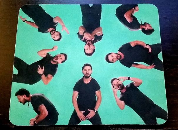 A Pile Of These Mousepads Arrived At Our Office Today