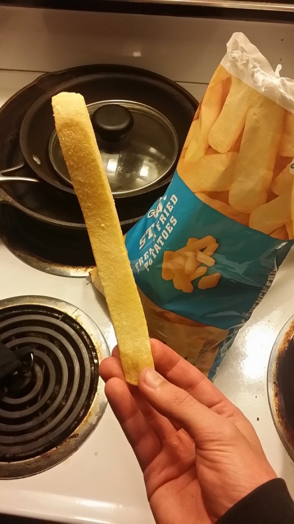 Freakishly Large Frozen French Fry I Got