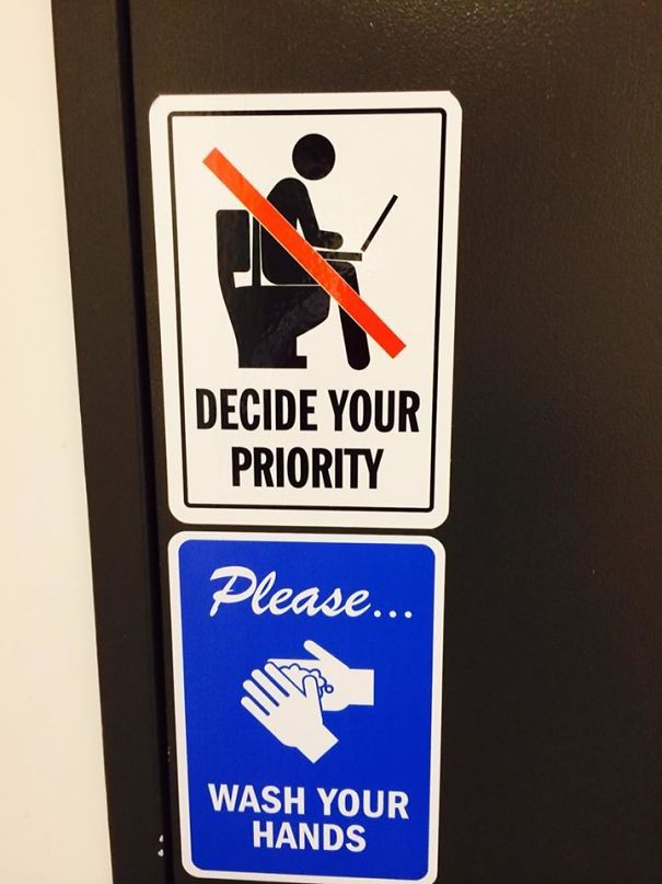 My Office Had To Put This Up In The Bathroom Last Week