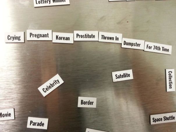 Saw This On An Office Fridge