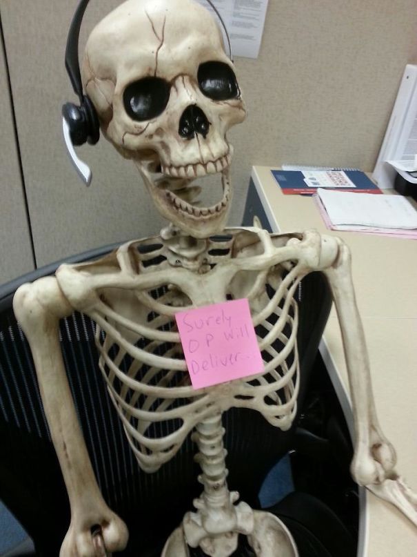 Everyone In My Office Is A Karma Whore... Even The Halloween Decorations