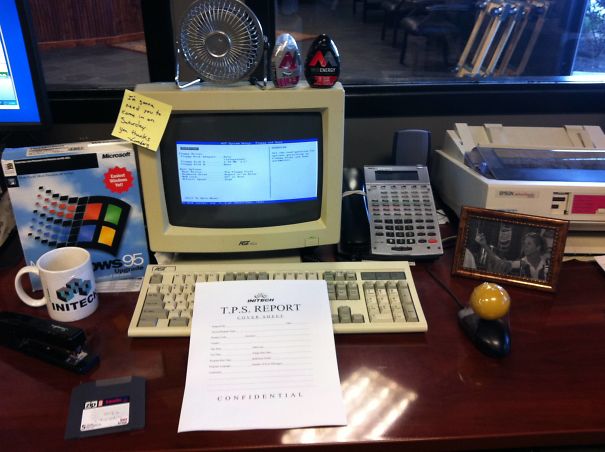 When You Call In Sick At My Job, We Turn Your Desk Into '92