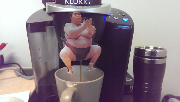 A Coworker Put This On My Keurig