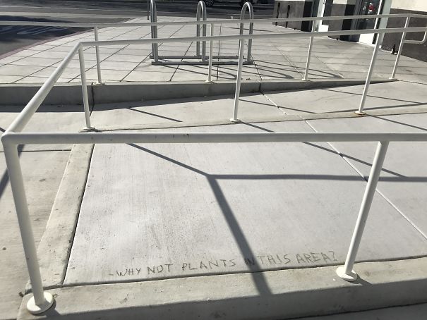 Someone Wrote A Complaint About The Cement In The Cement