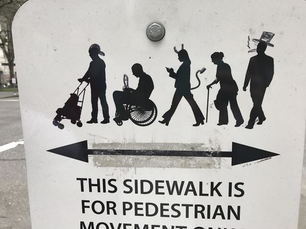 This Portland Sidewalk Sign