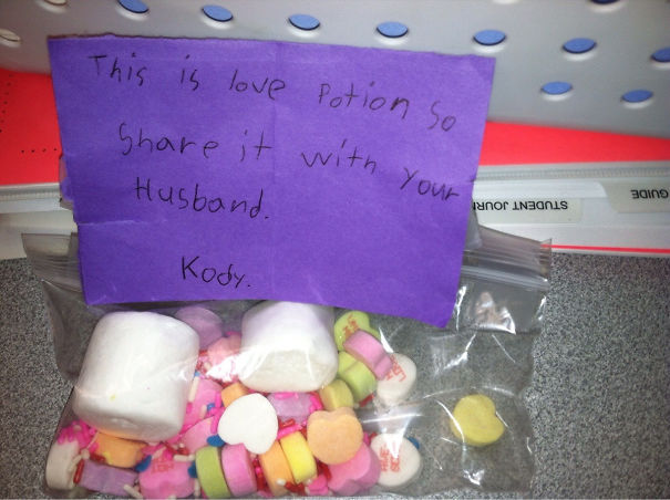 My Sister-In-Law Teaches The 4th Grade. This Is What One Of Her Students Gave Her For Valentine's Day