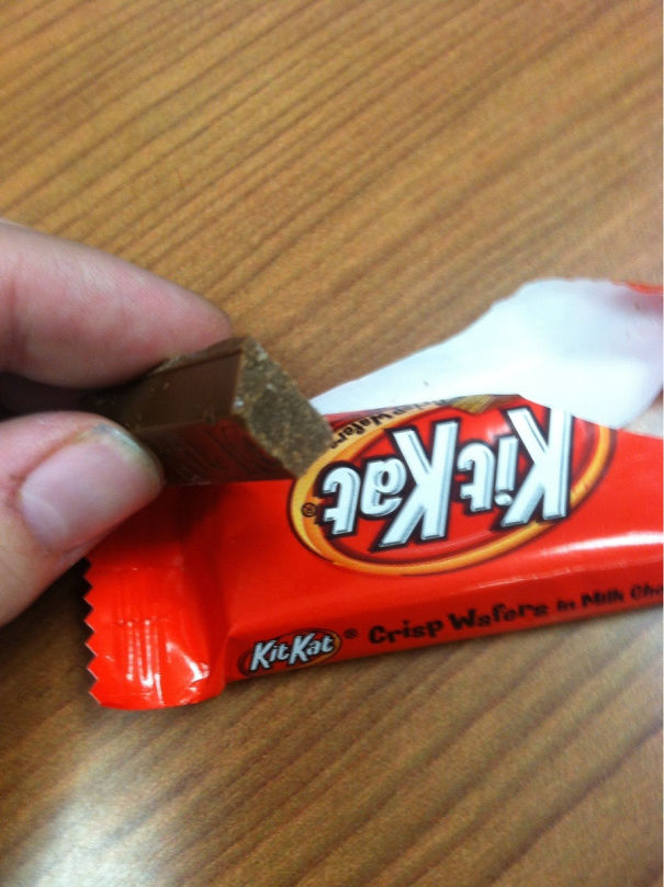 A Waferless Kit-Kat Bar. I Feel Like I Just Found Jesus In My Toast