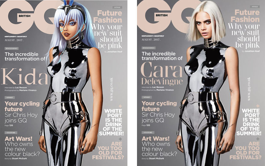 Kida As Cara Delevingne