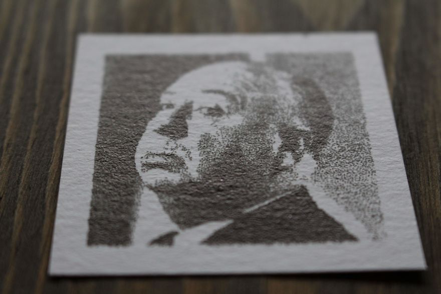 Tiny Portraits Drawn By A Robot