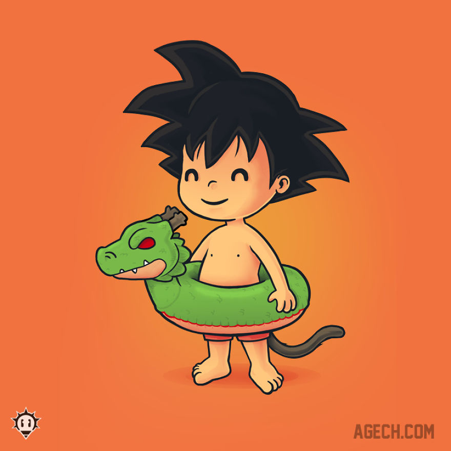 Goku Is Ready For Summer!