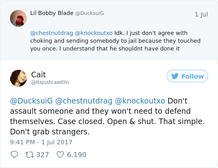 Guy Left In Tears After Trying To Grope Woman, But Not Everyone Agrees She Has Right To Fight Back Like That Guy Left In Tears After Trying To Grope Woman, But Not Everyone Agrees She Has Right To Fight Back Like That
