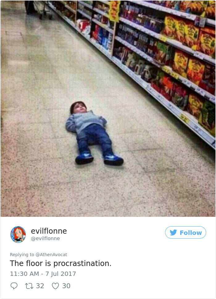Procrastination Tweet