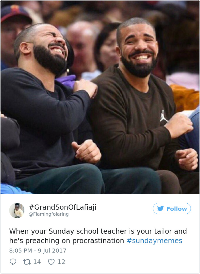 Procrastination Tweet