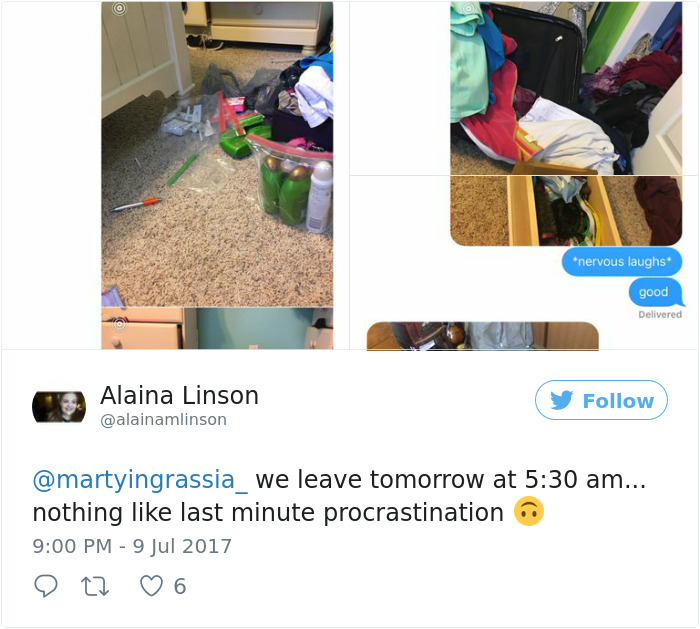 Procrastination Tweet