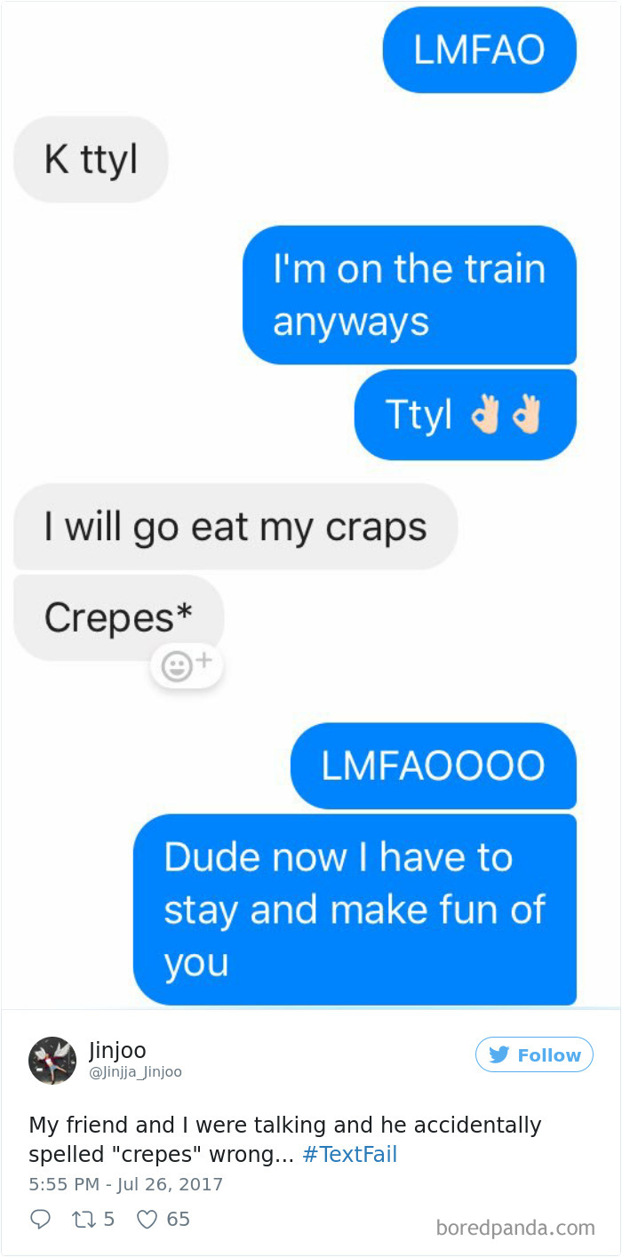 Textfail Tweet