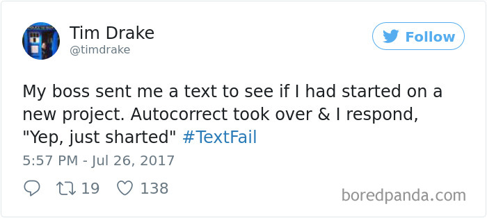 Textfail Tweet