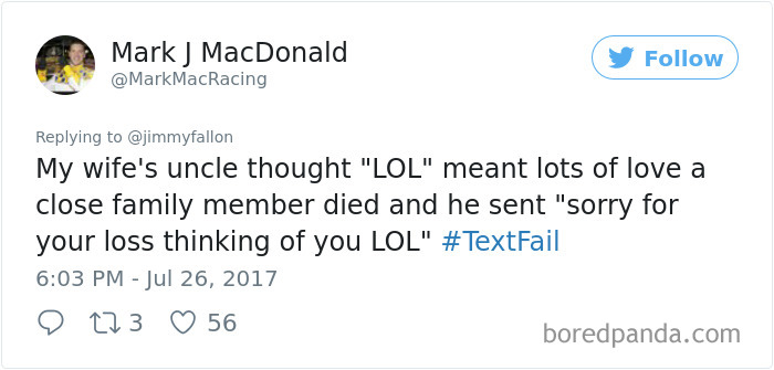 Textfail Tweet