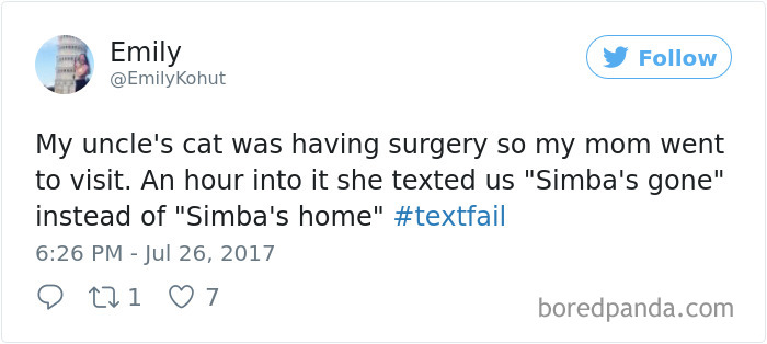 Textfail Tweet