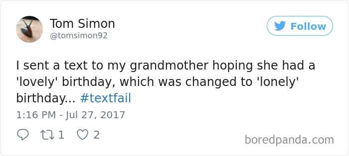Textfail Tweet