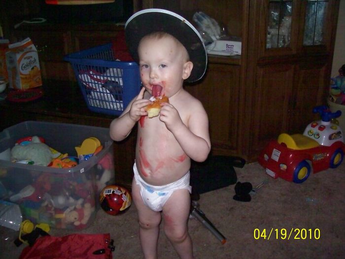 Went To The Bathroom And He Stole My Jelly Doughnut