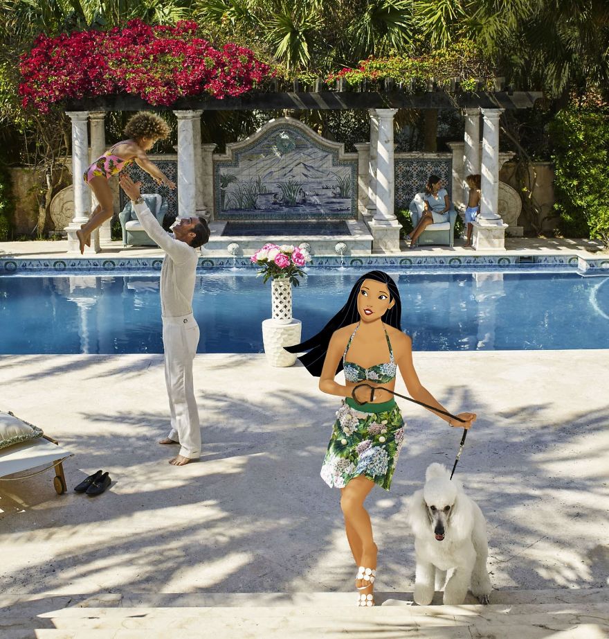 Artist Illustrates Social Networks With Disney Princesses Artist Illustrates Social Networks With Disney Princesses