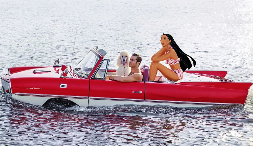 Artist Illustrates Social Networks With Disney Princesses Artist Illustrates Social Networks With Disney Princesses