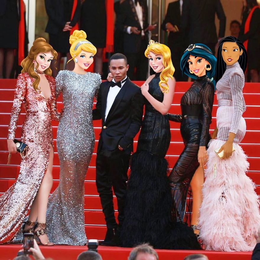 Artist Illustrates Social Networks With Disney Princesses Artist Illustrates Social Networks With Disney Princesses
