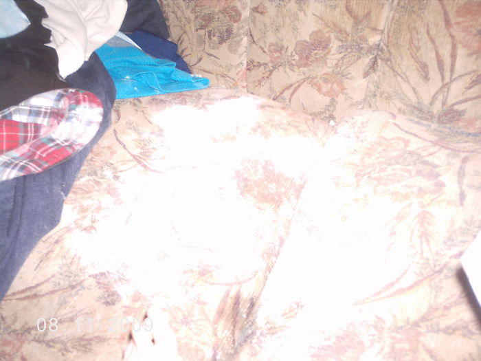 Just Went To The Bathroom...came Out And He Was In To The Baby Powder!!