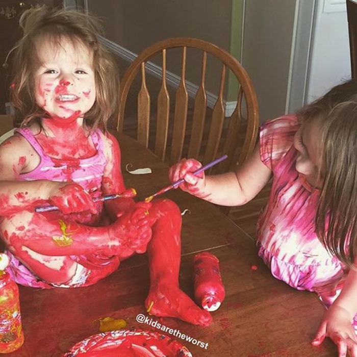 Caught Red Handed. And Footed. And Legged. And Bodied. And...