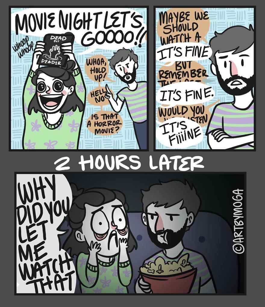 When You Love Scary Movies And Can’t Handle 90% Of Them…