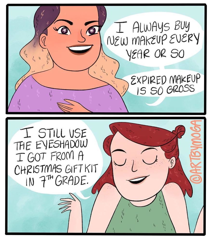 Comic Today Brought To You By The Horrified Gasp My Youngest Sister Made When I Told Her About My Eyeshadow...