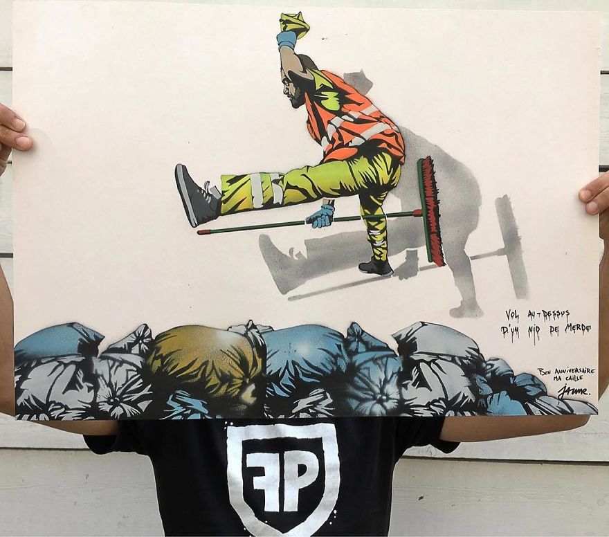 "one Flew Over The Shit's Nest"
Happy Present For The Birthday Of My Mate Cobra From