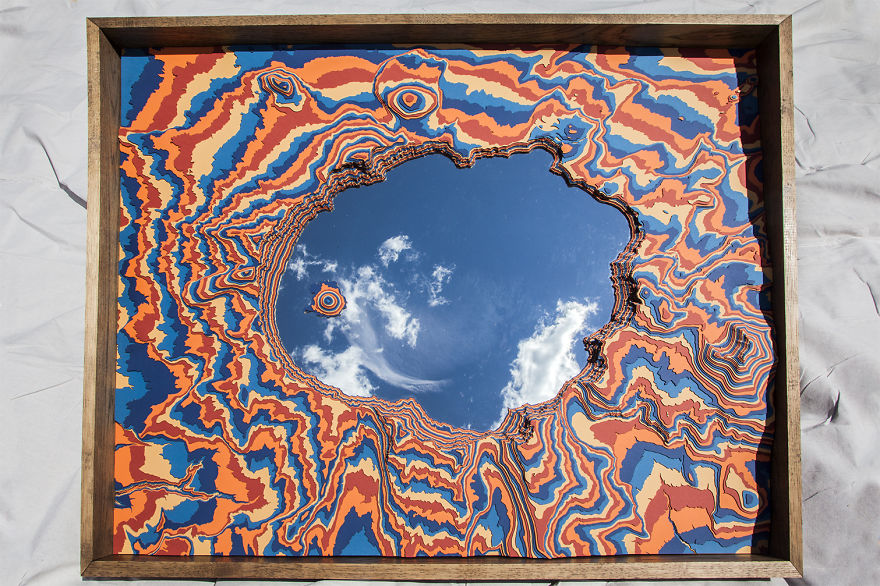 I Made This Crater Lake Sculpture With A Mirror Inside I Made This Crater Lake Sculpture With A Mirror Inside