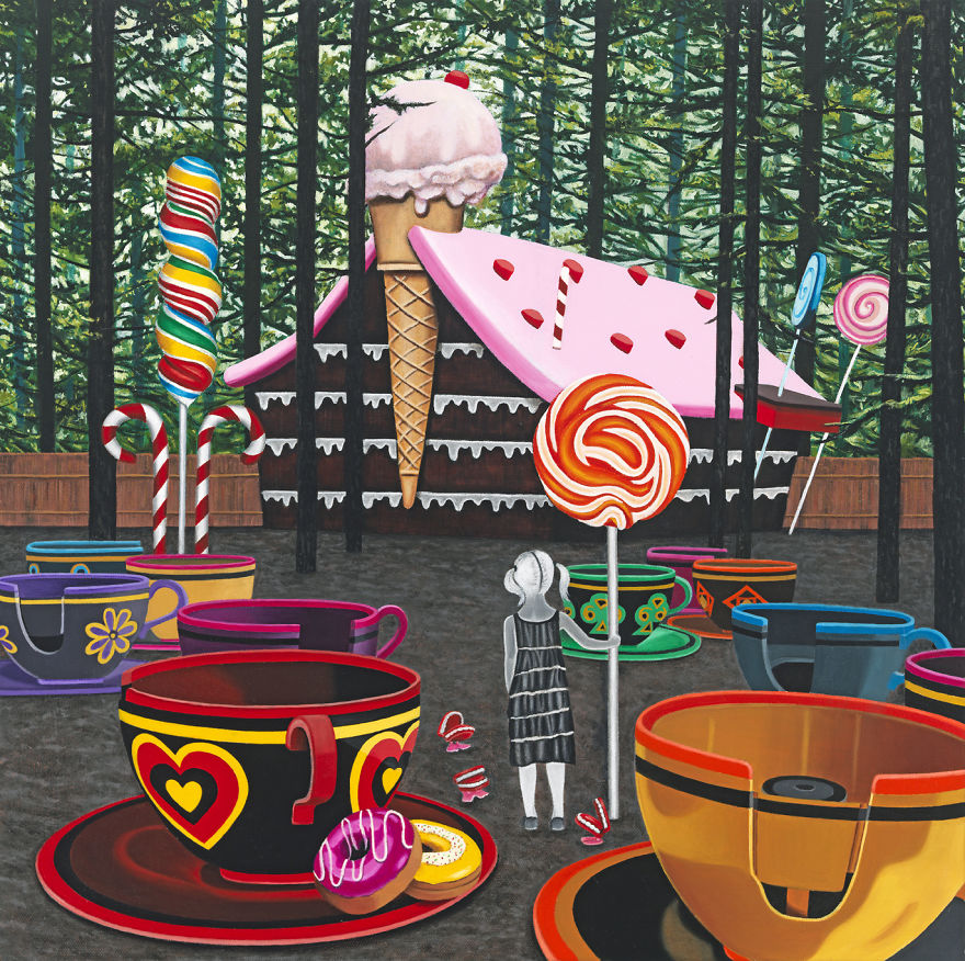 Almost Home, Oil On Canvas, 20" X 20"