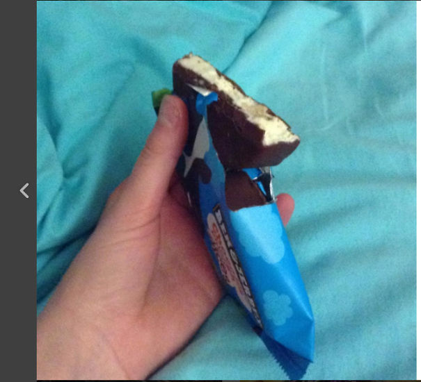 My Ben And Jerry's Bar Had One And A Half Bars Inside.