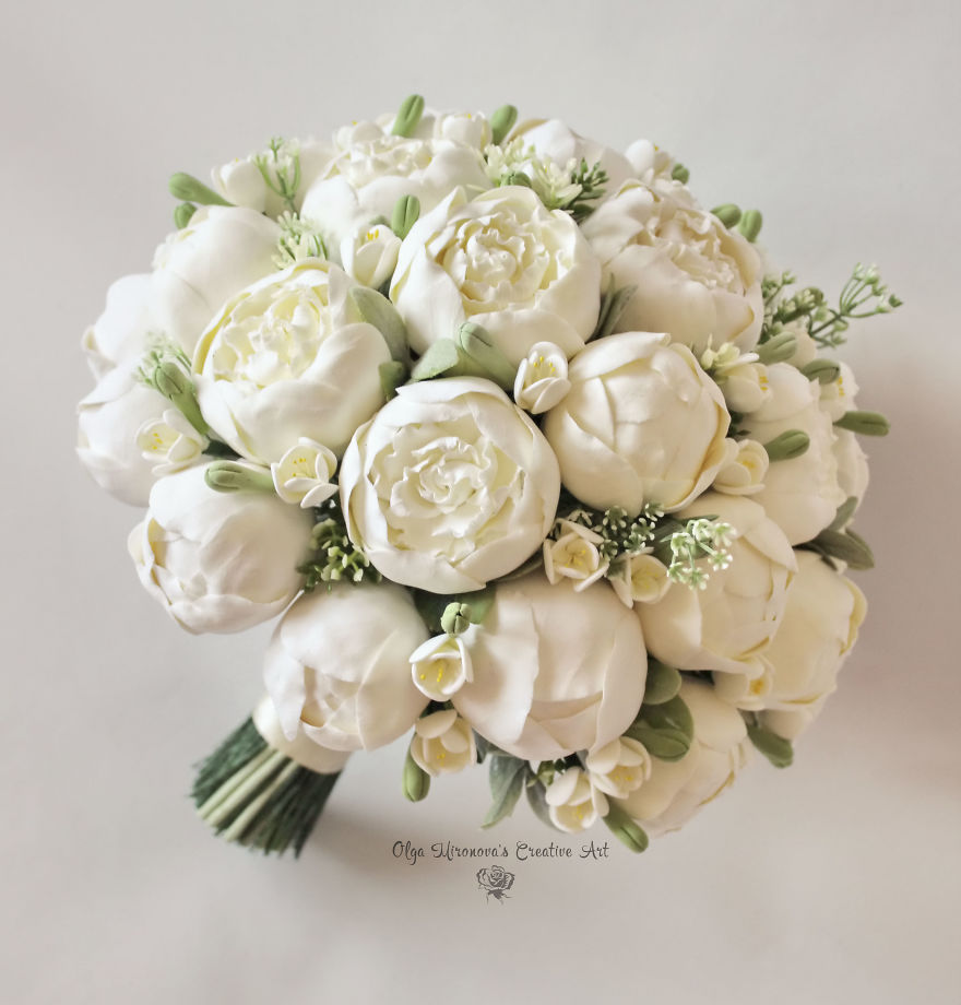 I Make Clay Bouquets That Brides Can Keep Forever