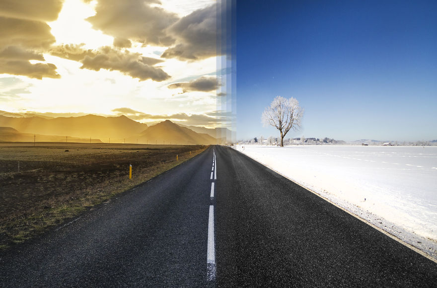 Summertime In Iceland Vs Wintertime In Germany