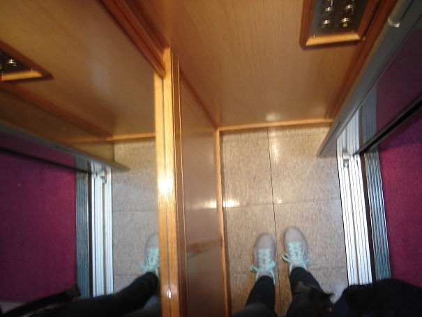 My Hotel In Paris Had This Really Tiny Elevator.