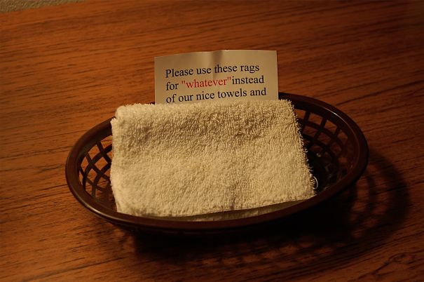 On The Night Stand At Our Hotel In North Dakota.