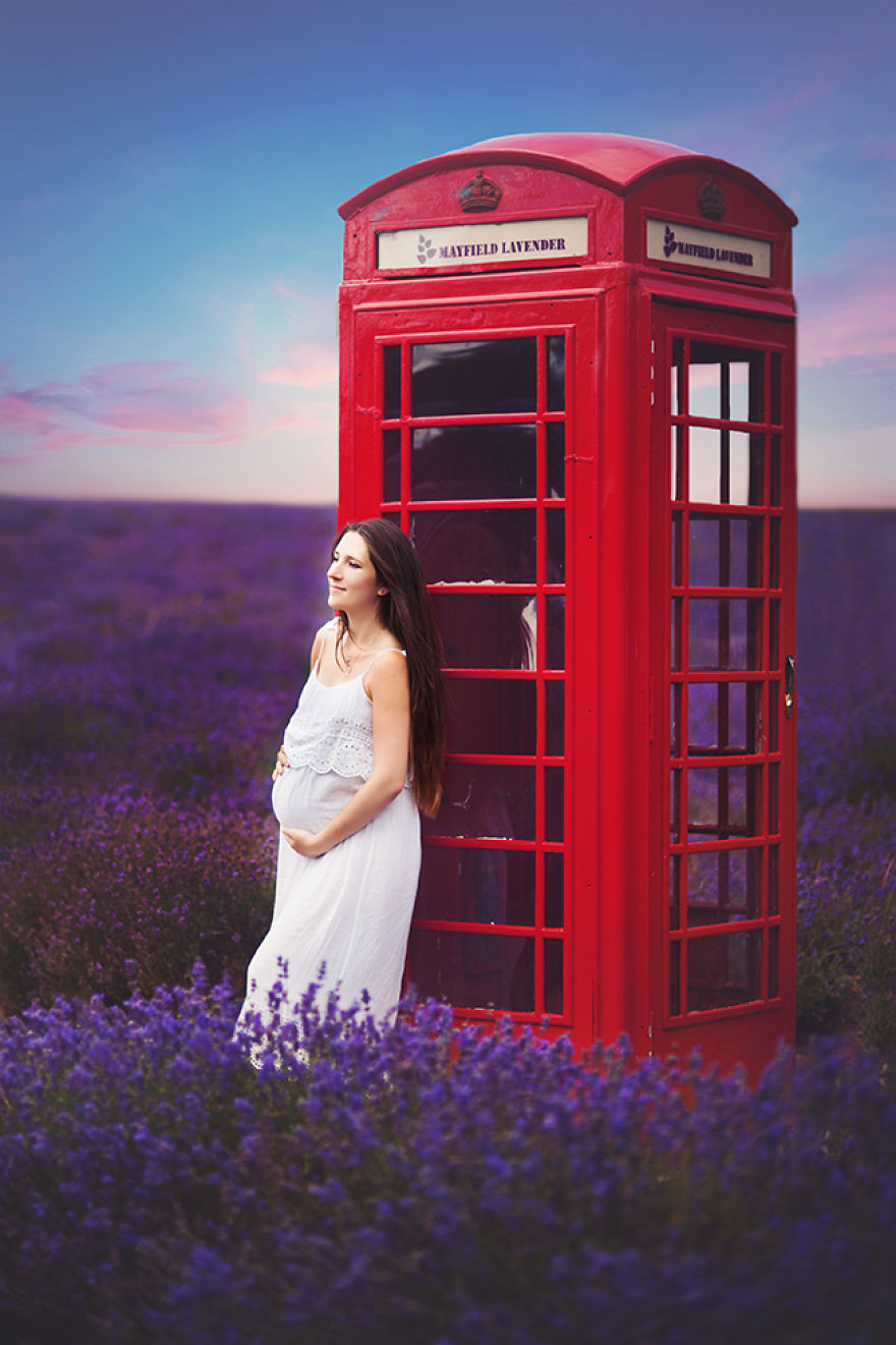 Photo Shoot In Lavender Field
