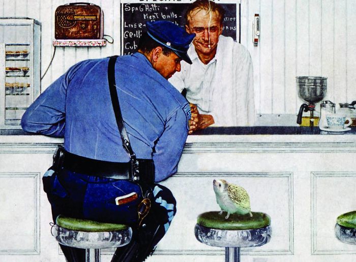 While Norman Rockwell's Love Of Hedgehogs Is Not Well Known, He Made This Painting As A Cover For The Saturday Evening Post In 1958