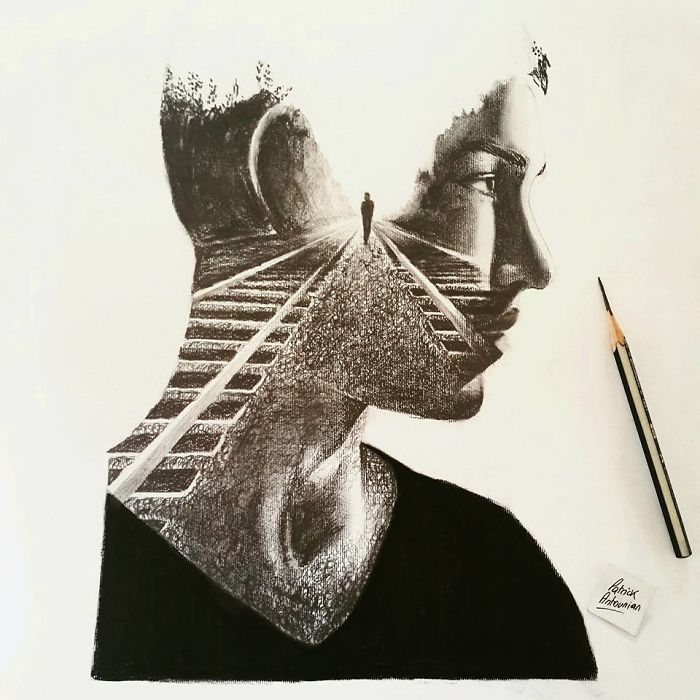 Double Exposure Drawings