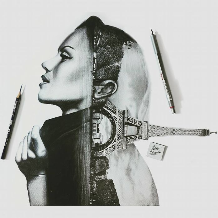 Double Exposure Drawings