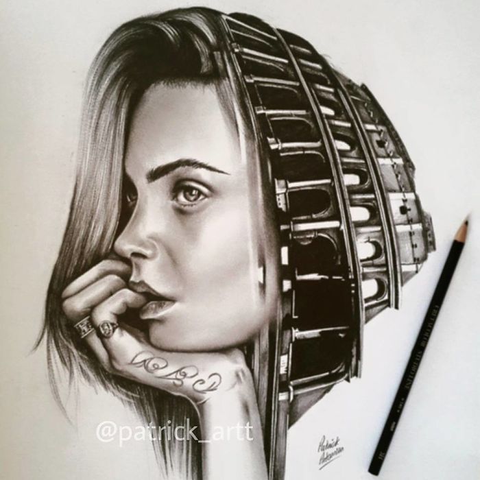 Double Exposure Drawings