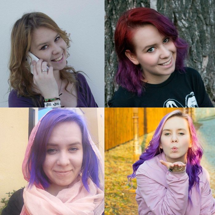 From Brown To Violet :) I💜 My Haircolor