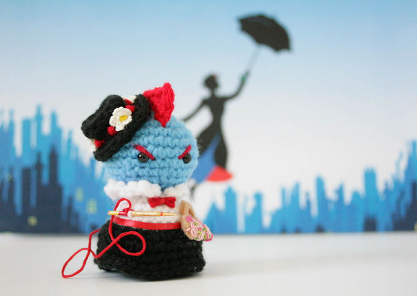 I Crochet Little Characters To Scatter Around San Diego For Strangers To Find