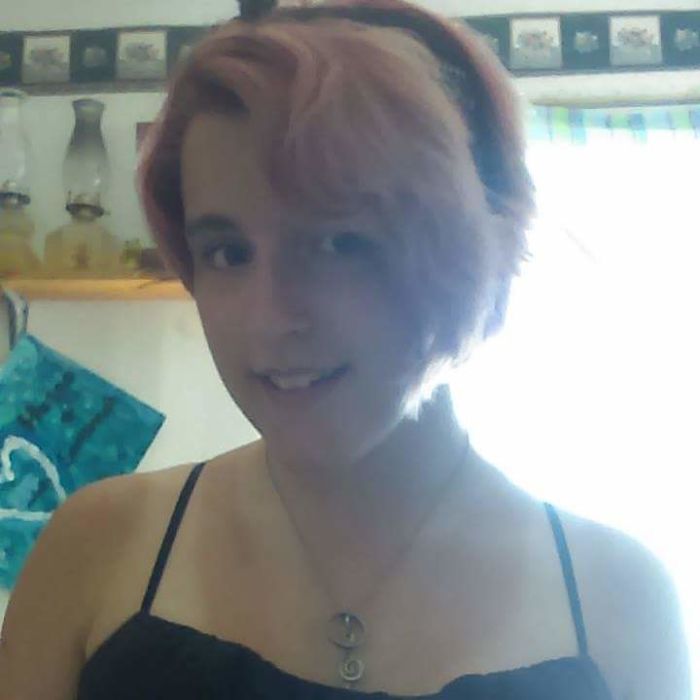 After It Was Bleached Blonde And Burnt All Off.