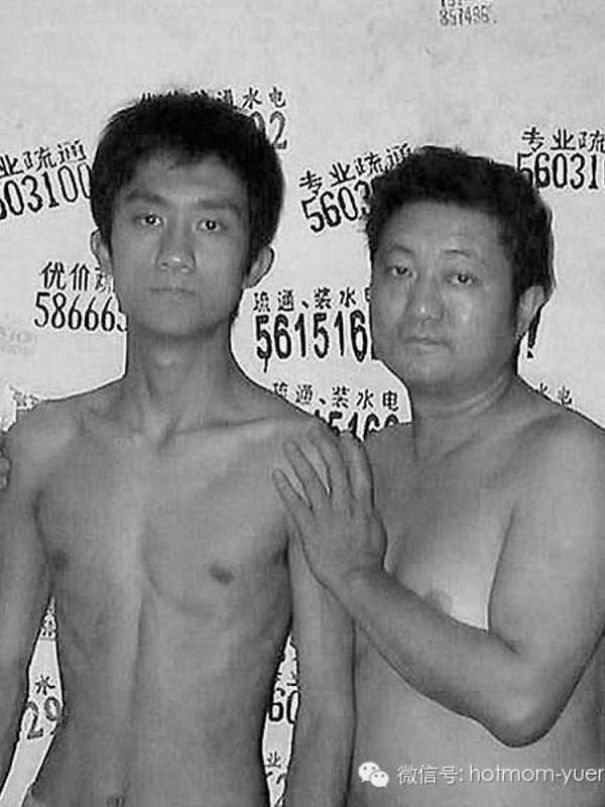 Father Took Pictures With His Son As He Was Growing Up.very Lovely!