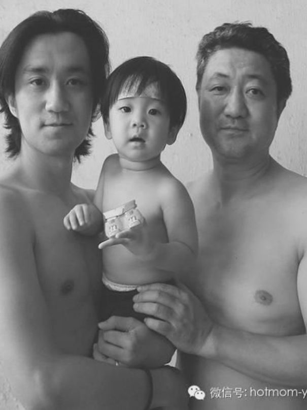 Father Took Pictures With His Son As He Was Growing Up.very Lovely!